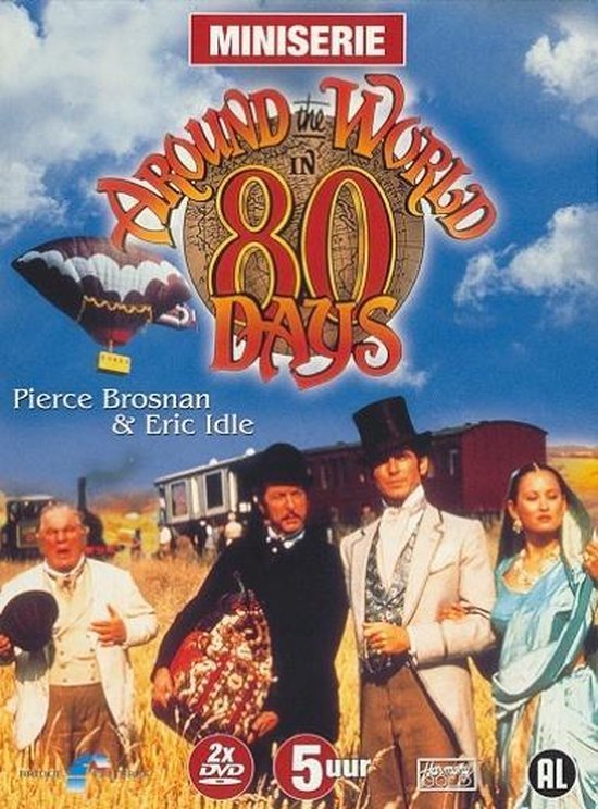 Couverture de mini-série avec Pierce Brosnan, Eric Idle et d'autres, "Around The World In 80 Days"