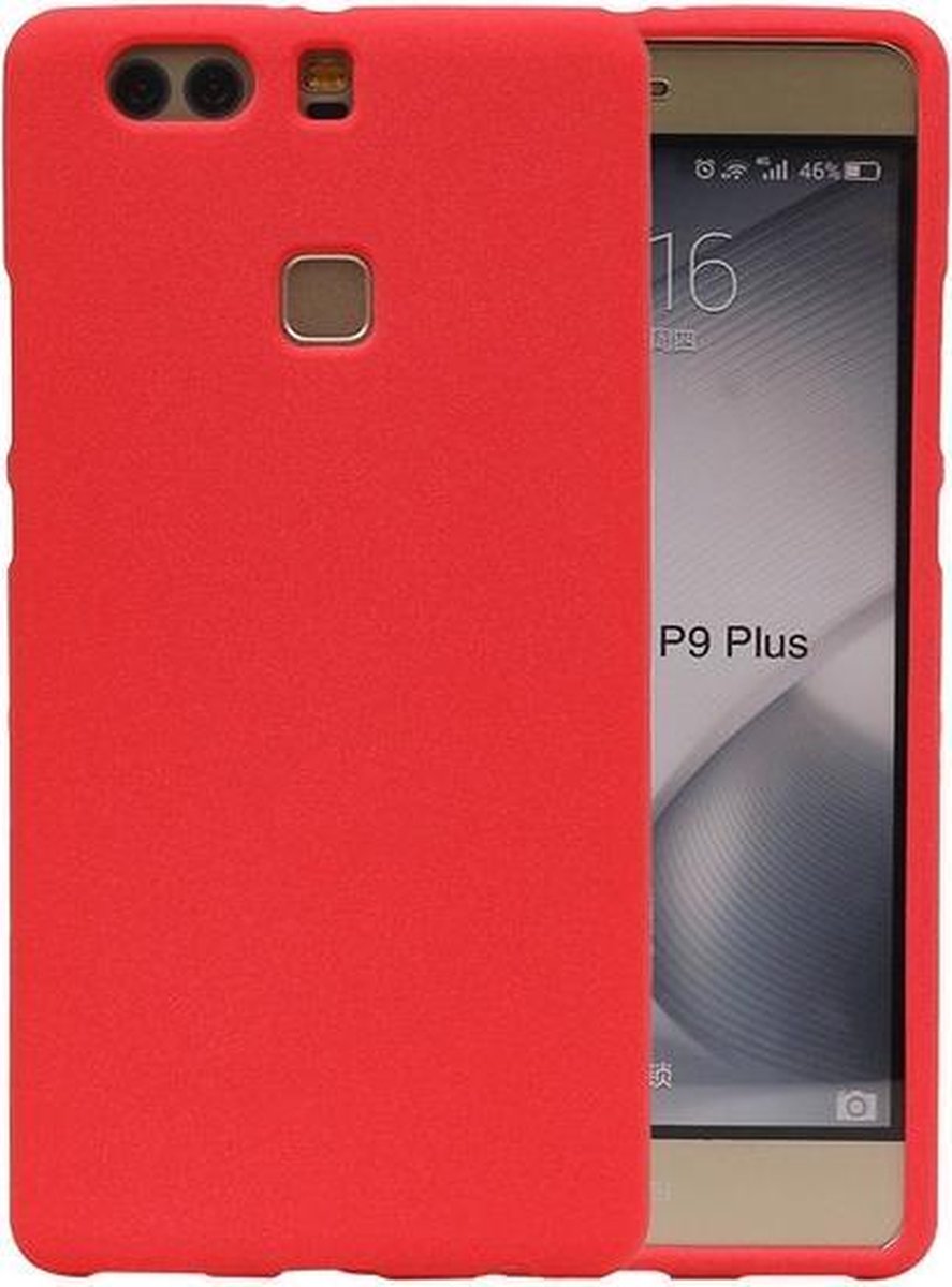 Rood Zand TPU back case cover hoesje voor Huawei P9 Plus