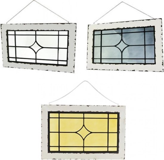 sectie Agrarisch smokkel Wand/raam - decoratie Glas in lood (look-a-like) Helder glas | bol.com