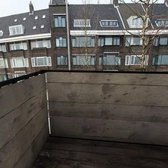 Balkonscherm vintage planken - BalkonschermenHout - Vinyl - 100x200cm Dubbelzijdig