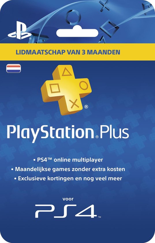 domineren vergeten Idioot Sony PlayStation Plus Abonnement 90 Dagen Nederland - PS4 + PS3 + PS Vita +  PSN | bol.com
