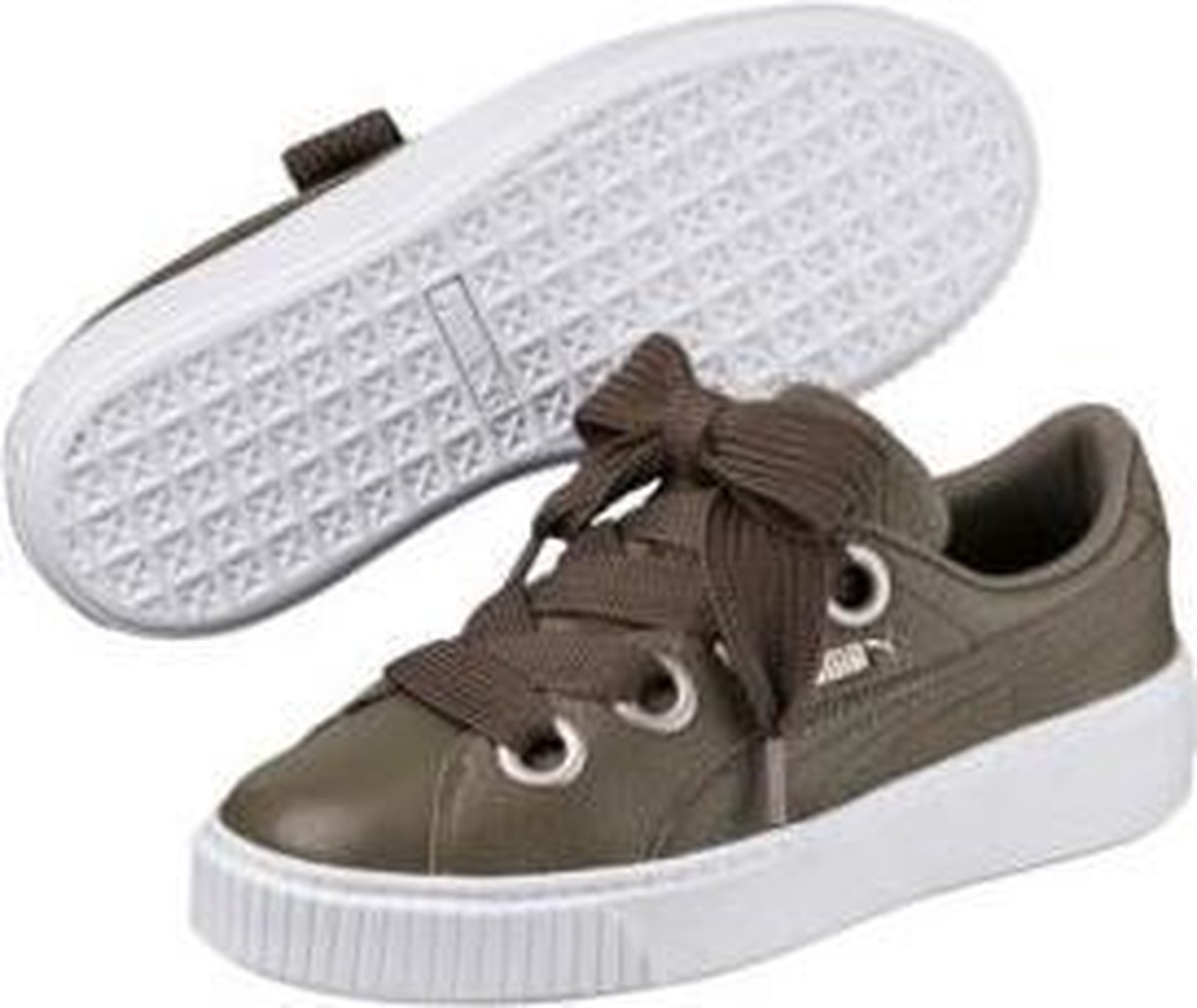 Puma Sneakers Platform Kiss Lea Dames Groen Maat 41 bol