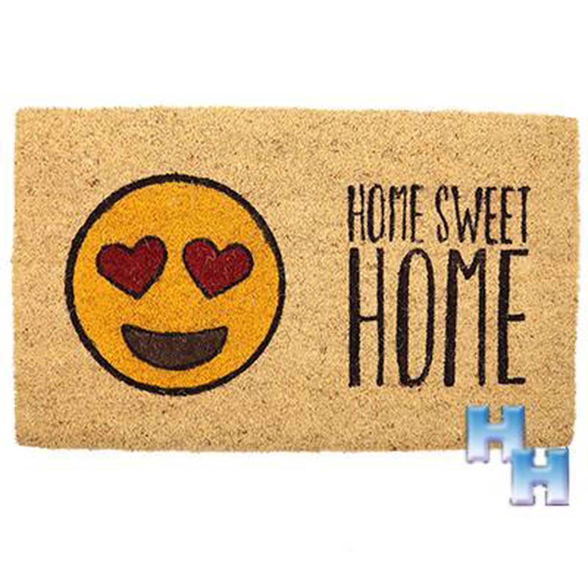 Deurmat Kokosvezel Home Sweet Home Emoji