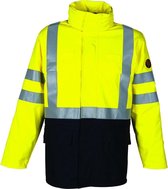 Havep 40005 Parka Marine/Fluo Geel maat S