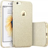 iPhone 6 Plus & 6s Plus Hoesje - Glitter Back Cover - Goud