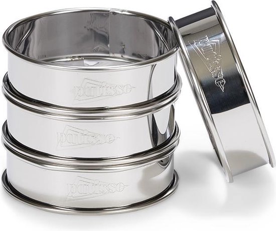 Moule à Flan En Acier Inoxydable Avec Couvercle - Capacité 1,58L - Pour Flan, Quesillo, Quiche Et Pudding