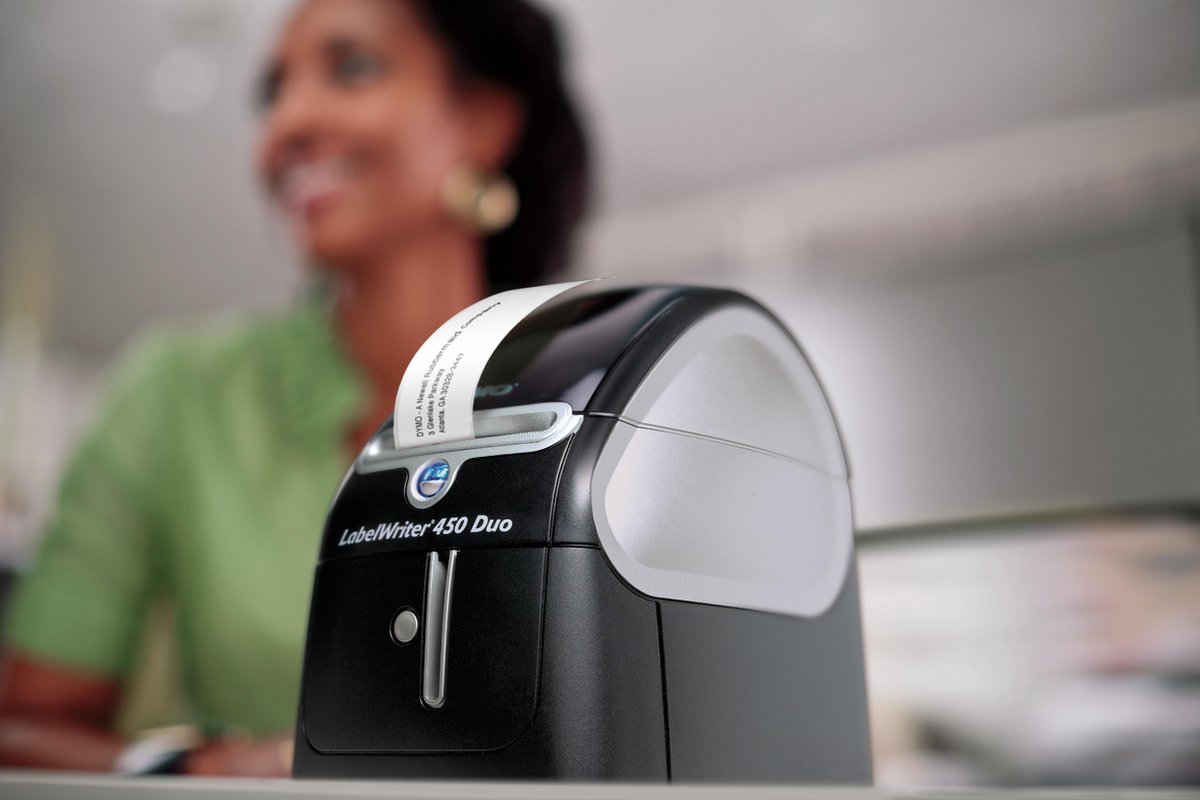 DYMO LabelWriter 450 Duo-labelmaker | Directe thermische labelprinter | Snel afdrukken van labels, barcodes en meer | Drukt zowel op LW-labels als plastic D1-labels af thumbnail 5