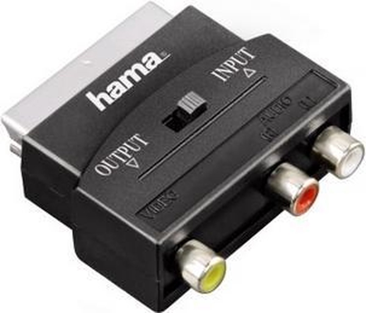 Hama 3 x RCA - Scart M/F SCART (21-pin) Zwart