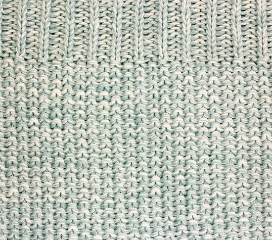 Meyco Silverline Relief Mixed ledikantdeken - 100 x 150 cm - stone green