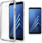 Samsung Galaxy A8 2018 Hoesje Anti Shock Hybrid Transparant