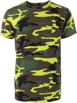 Air Force Shirt Camou Neon Groen maat S