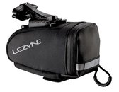 Lezyne M-Caddy QR - Wigvormige zadeltas - Quick Release montagesysteem - Reflecterend - Waterbestendig - 130x50x80 mm - 0.5 Liter - Nylon - Zwart