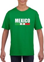 Groen Mexico supporter t-shirt voor kinderen S (122-128)