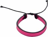 Roze/fuchsia armbandje 5 - 7 cm