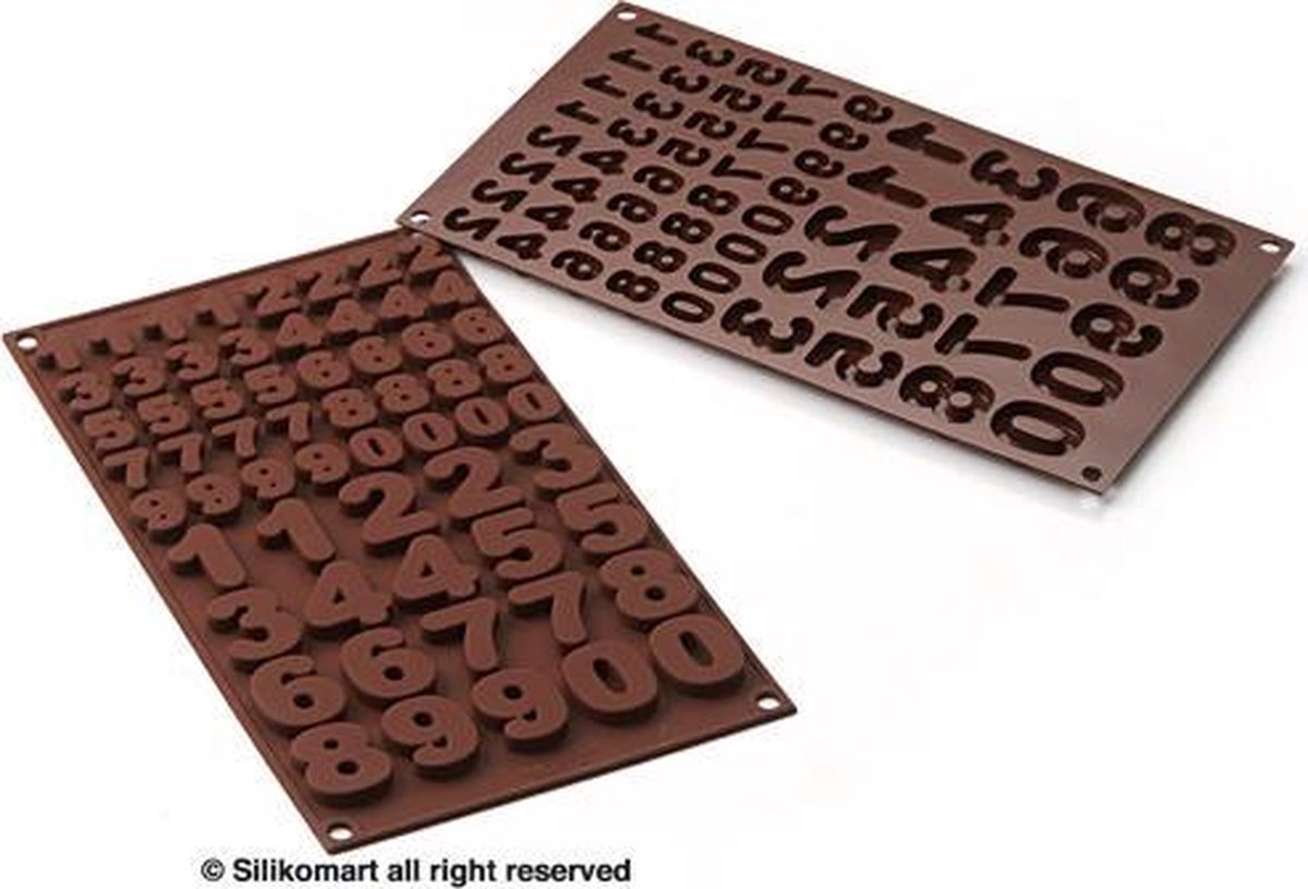 Silikomart Chocoladevorm Cijfers