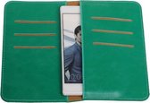 Groen Pull-up Medium Pu portemonnee wallet voor Huawei G play Mini