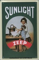 Sunlight reclame Sunlight Zeep reclamebord 20x30 cm