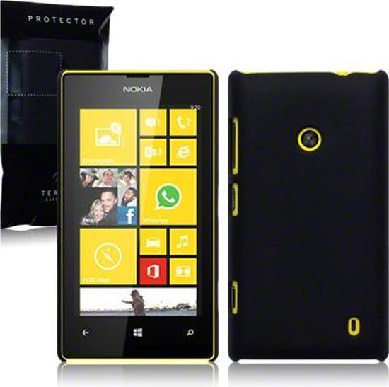 Telefoonhoesje.nl Zwart hybrid hoesje Lumia 520 - Geschikt voor: Nokia  Lumia 520 | bol.com
