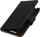 Zwart HTC Desire 510 Hoesjes Book/Wallet Case/Cover
