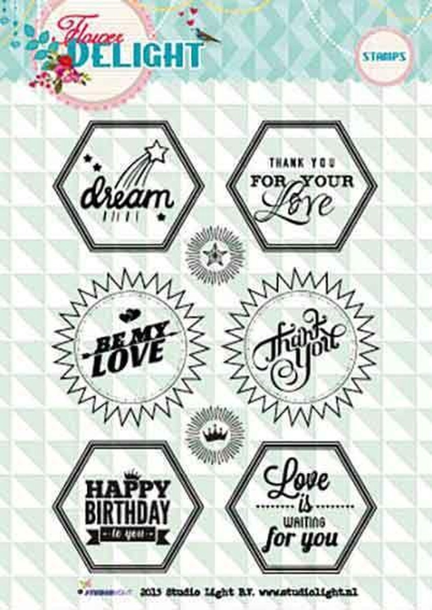 Flower Delight - Transparante Stempel - 10,5 x 15cm (StampFD96)