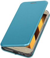 Slim Folio Case - Book Case Telefoonhoesje - Folio Flip Hoesje - Geschikt voor Samsung Galaxy A7 2017 A720F - Blauw
