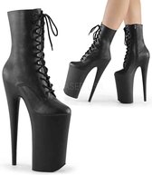 Pleaser - BEYOND-1020 Plateau Laarzen, Paaldans schoenen - Paaldans schoenen - 35 Shoes - Zwart