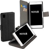 Zwart Bookstyle Y Wallet Case Hoesje voor Samsung Galaxy Note 8