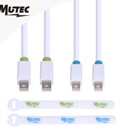 MutecPower "2 pak" 5 meter MINI DisplayPort (DP) naar MINI DisplayPort (DP) Kabel - mannelijk / mannelijk - Ultra HD 4k resolutie - Wit met 2 kabel koppelingen