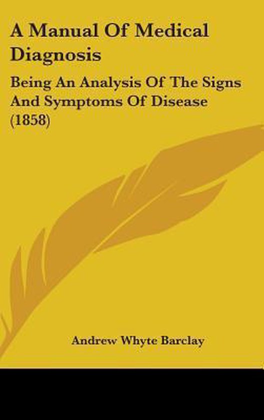 A Manual of Medical Diagnosis - cover