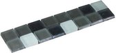 Listello Silk glas grijs 5,0x20,0 cm -  Grijs Prijs per 1 stuk.