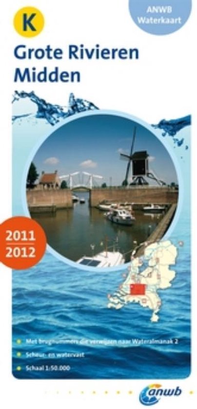 Cover van het boek 'Waterkaart K Grote Rivieren midden / 2011/2012'