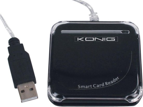 König CMP-SMARTRW10 USB 2.0 Zwart smart card reader