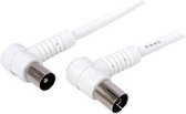 Valueline CX 90DB1.5 coax-kabel 1,5 m Wit