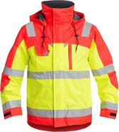 FE Engel Pilot Jas EN 20471 1001-928 - Geel/Rood 3847 - 2XL