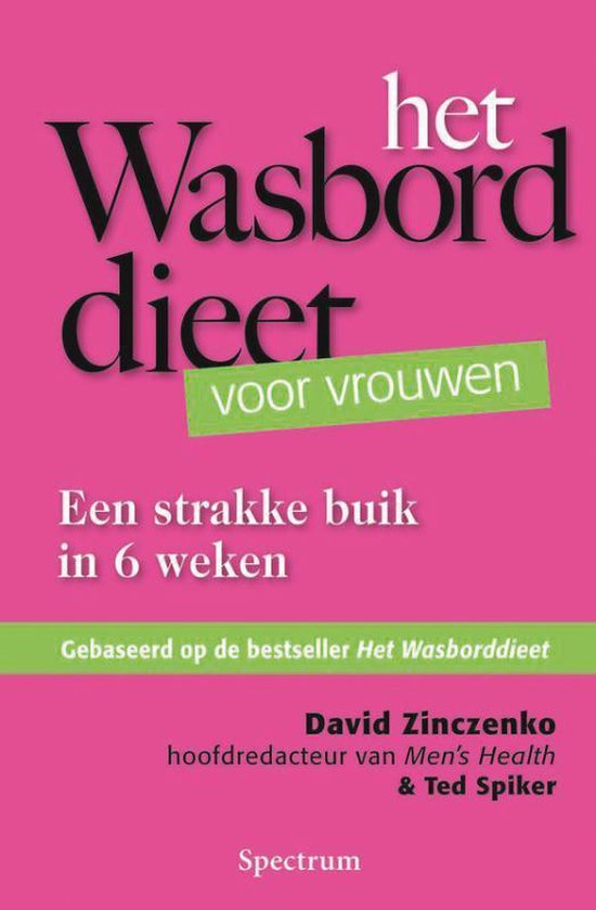 Cover van het boek 'Wasborddieet Voor Vrouwen' van David Zinczenko