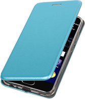 BestCases.nl Blauw Premium Folio leder look booktype smartphone cover voor Huawei P10