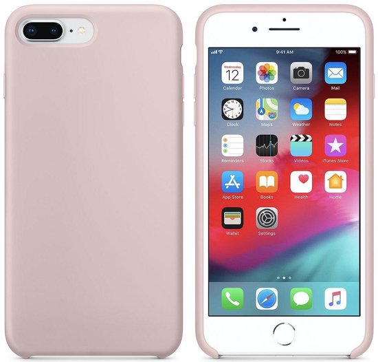 Housse en silicone de luxe - rose sable - pour Apple iPhone 7 Plus - iPhone  8 Plus -... | bol