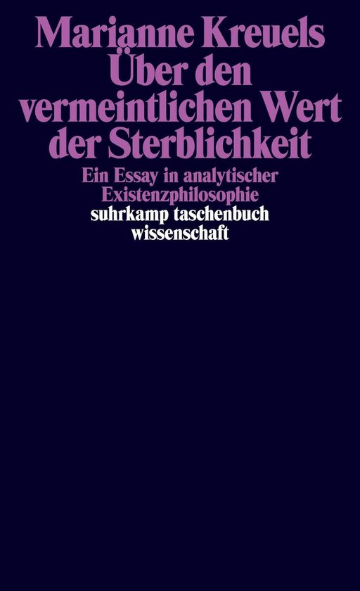 Über den vermeintlichen Wert der Sterblichkeit - cover
