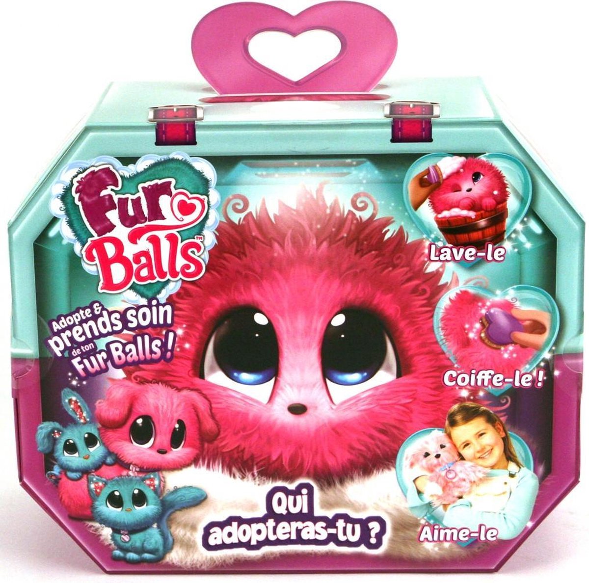 Fur Balls - Boules de Fourrure Rose - Mini peluches - 3 Assorties | bol.com