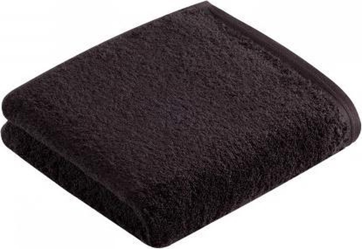 Vossen handdoek Vegan Life anthrazit 50x100