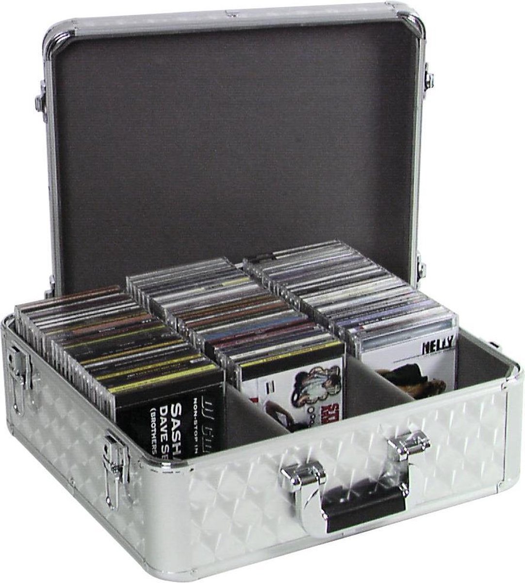 CD Koffer met afneembaar deksel (144 CD) - per stuk - Vinylaccessoires