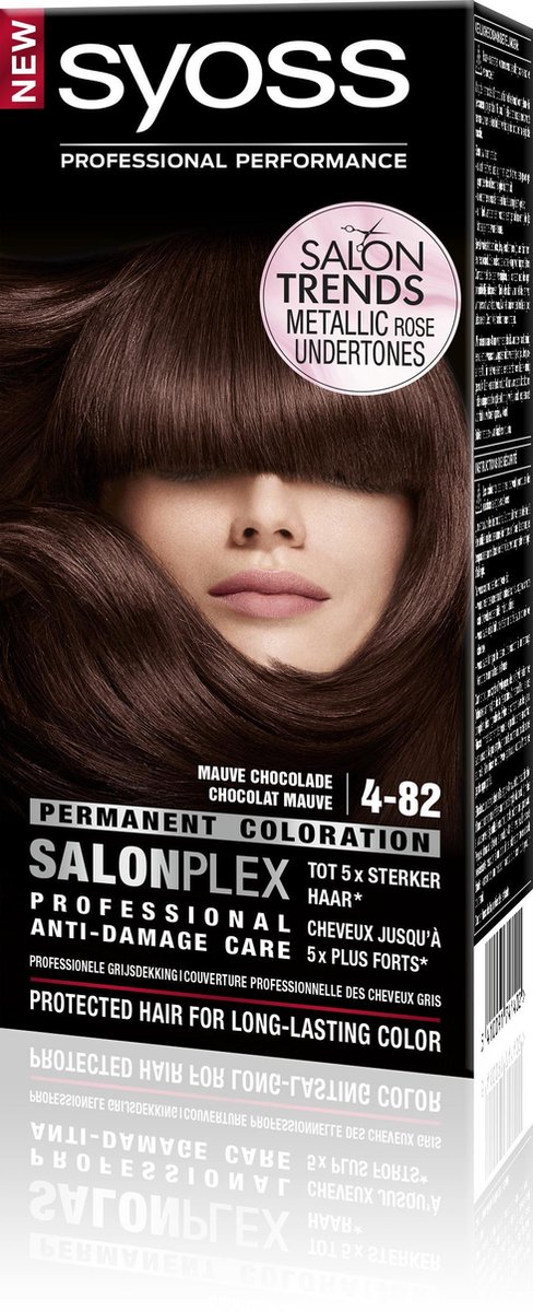 Bol.com SYOSS Color baseline 4-82 Mauve Chocolade/Chocolat Mauve Haarverf - 1 stuk aanbieding