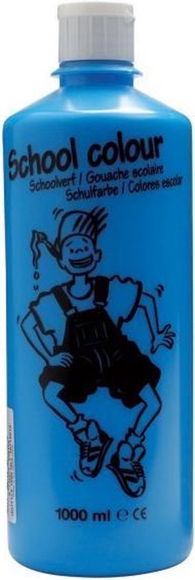 Foto: Talens schoolverf lichtblauw 1 liter