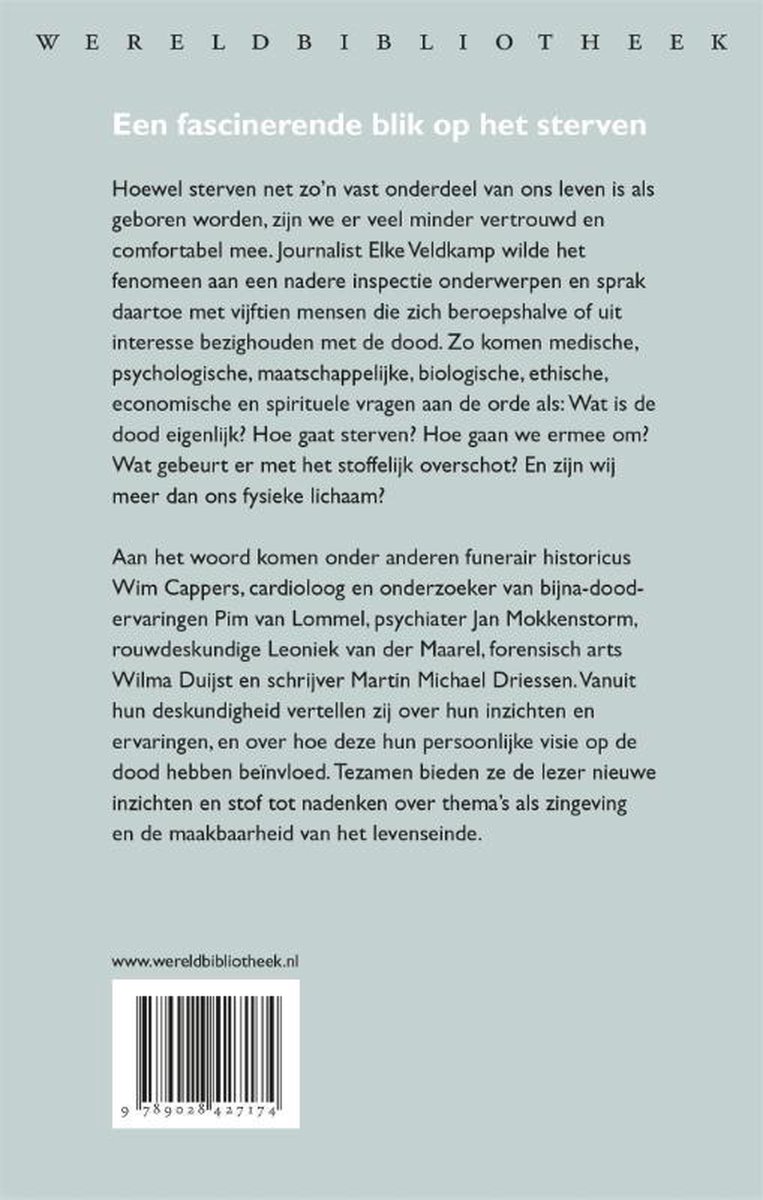 De dood - back cover