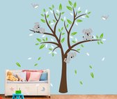 Sticker mural Arbre aux ours koalas et oiseaux XXL | Chambre de bébé - Chambre de bébé - Stickers muraux