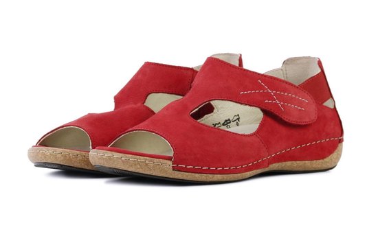 Waldlaufer Vrouwen Sandalen - 342004 - Rood - Maat 36 1/2 | bol.com