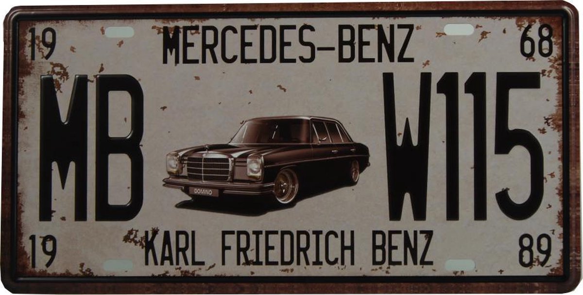 Retro Wandbord - Mercedes Benz bord - Muur Decoratie - Metalen bord -  Emaille Reclame... | bol.com