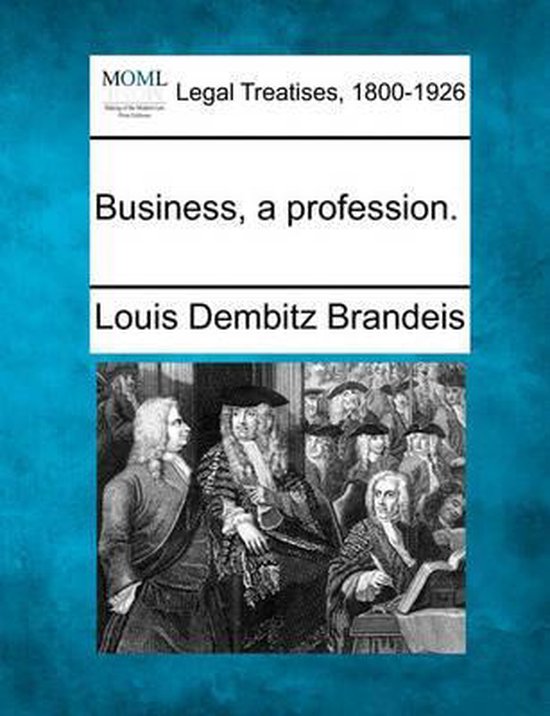 Business, a Profession. - cover