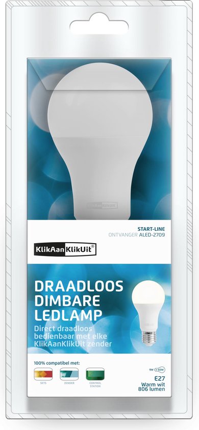 KlikAanKlikUit ALED-2709 LED Lamp- Draadloos & Dimbaar | bol.com