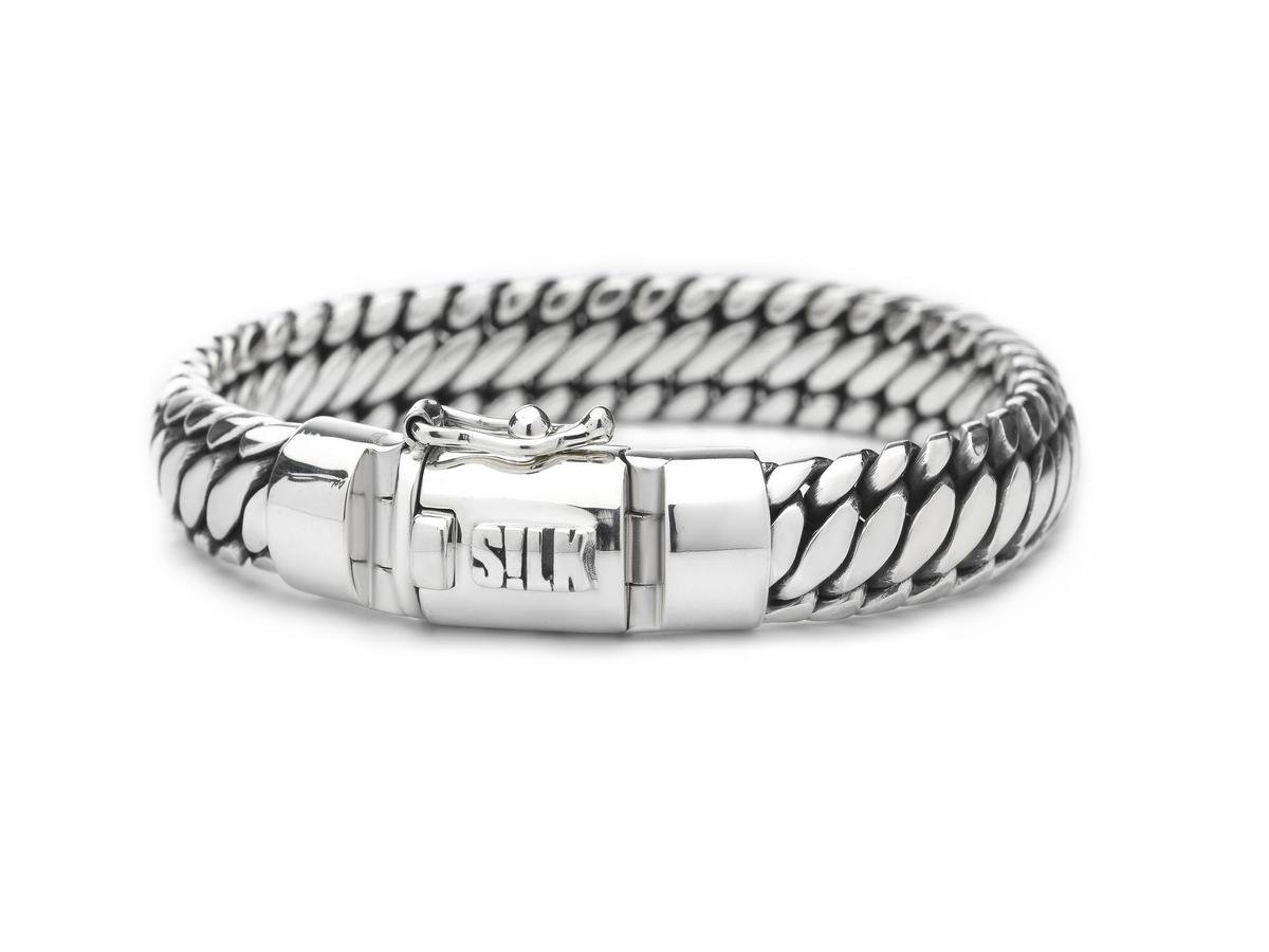 SILK Jewellery - Zilveren Armband - Bold - 391.22 - Maat 22